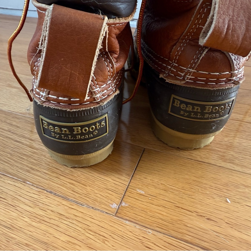 L.L. Bean Women’s Tan and Brown Rain Boots